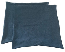 Chenille Soft Throw Pillow Covers, Premium, Set of 20" x 20" Pack of 2 , Black