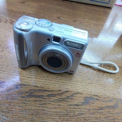 Canon powerShot A540 デジカメ 単三乾電池式 Canon PowerShot A540 Silver 6 Megapixel Compact Digital Camera 4x