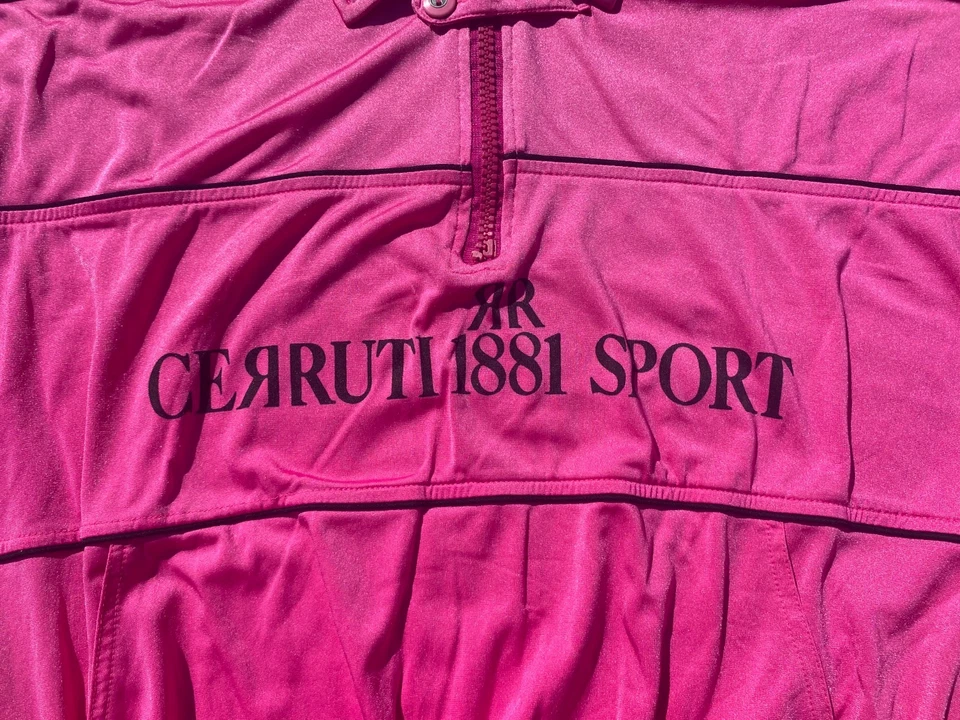 Cerruti Sport felpa donna vintage 80S acetata rosa stile retrò tg.L oversize - Imagen 4 de 4