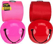 Pet Bells for Dog Cat Collar Charm - 2 Pack Cat Collar Accessories Bells Loud, P