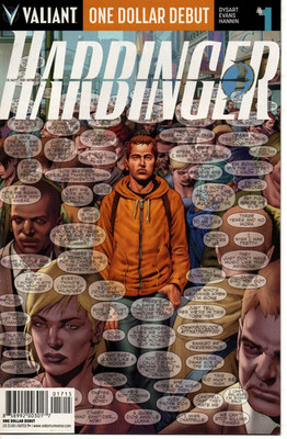 Harbinger # 1 One Dollar Debut New Printing Variant Dec 2015 Bagged & Boarded