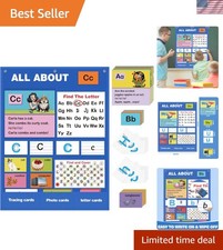Engaging Alphabet Learning Pocket Chart for Toddlers - XL 35x27 for Classroom