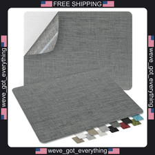 2 Pack Self-Adhesive Linen Fabric Patches for Sofa and Car Repair
