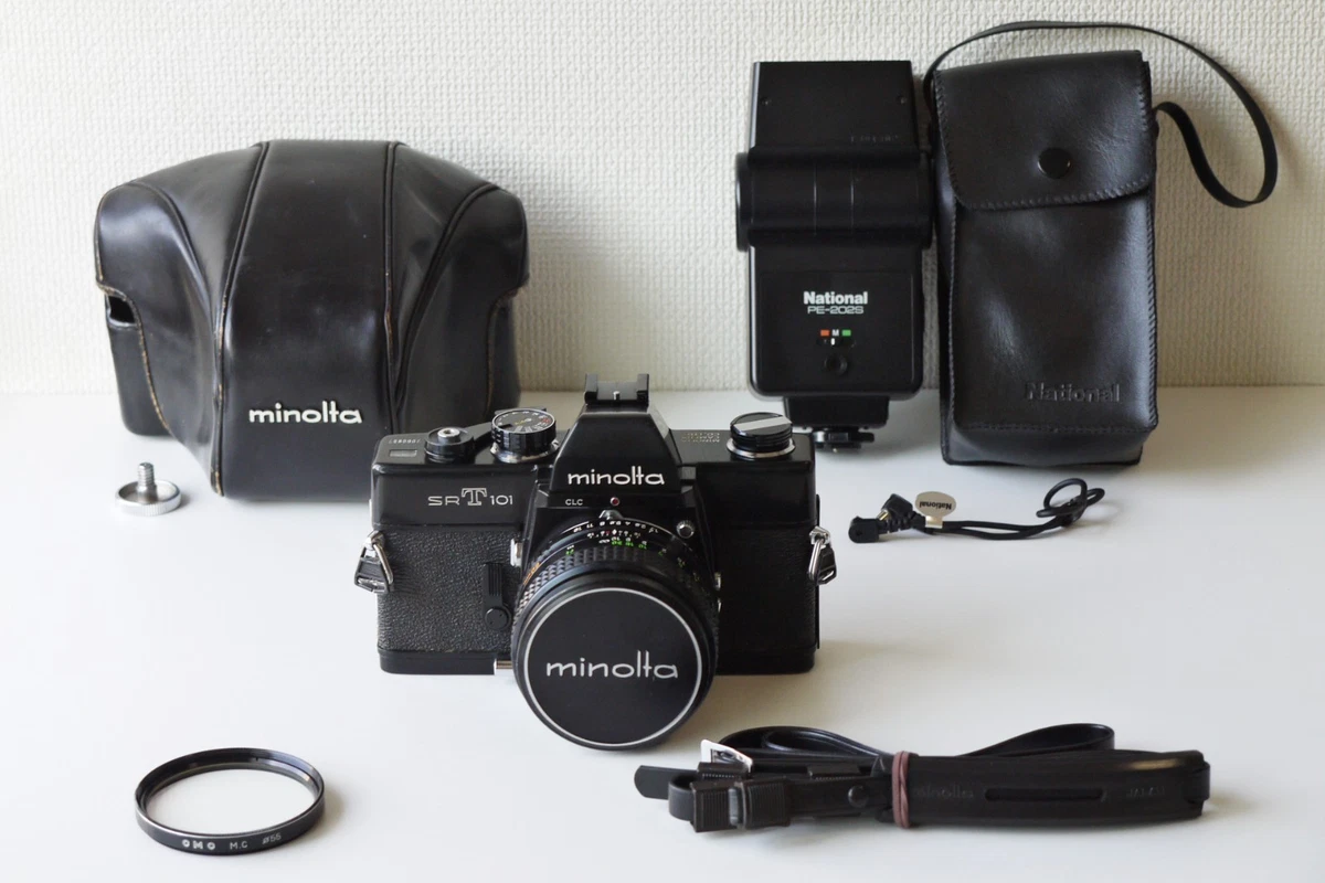 Minolta SR-T101+MCROKKOR-PF55mmf1.7ケース付 Minolta SR-T101 Film Cameras for sale | eBay