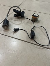 50/75W Reptile Heat Lamp Turtle Basking Light Adjustable UVA with 2 Bulbs Clip