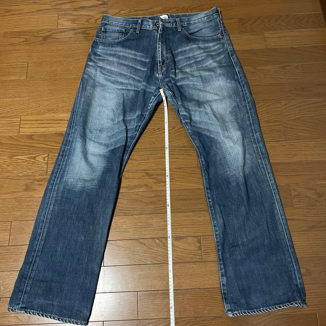 A Bathing Ape Flared Logo Denim Pants Jeans Blue Size L Waist 92cm thumbnail 14