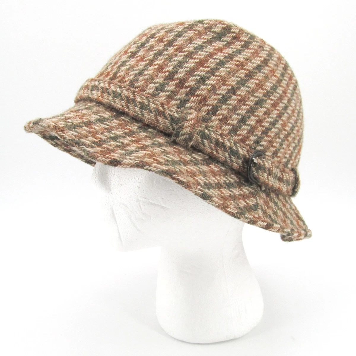 Womens 100% Wool - Made in Italy - Bucket Hat with Buckle Detail Fl Venise, Hats Aurega 100% Wool felt Made main image 3