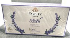 Yardley London English Lavender Luxury Soap, 3x 100g 3.50z each Bar