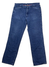 Oshkosh Vintage 80's mens Flannel Lined Blue Jeans Made in USA size 38x33.5