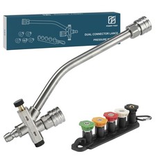 Foam Cannon Dual Connector Accessory for Pressure Washer, Dual-Purpose Nozzle...