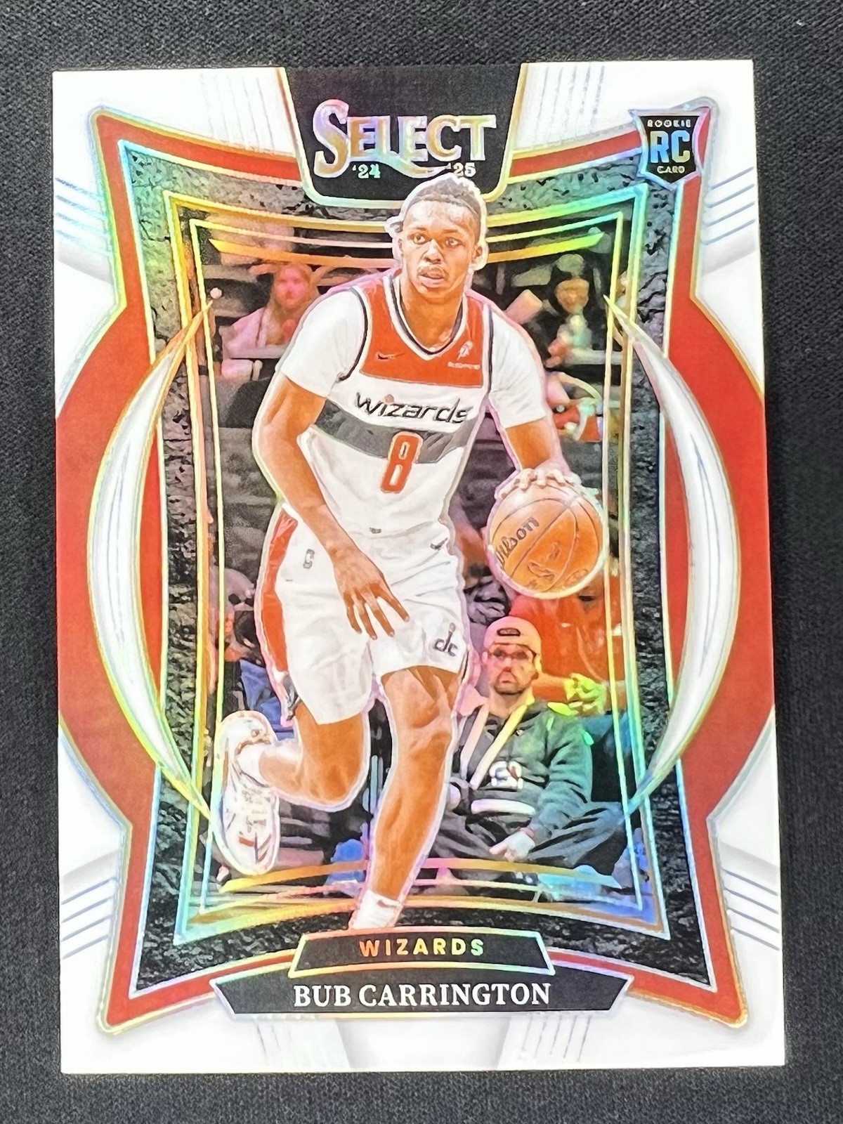 2024-25 Panini Select - Concourse Bub Carrington #81 White Prizm /149 (RC)