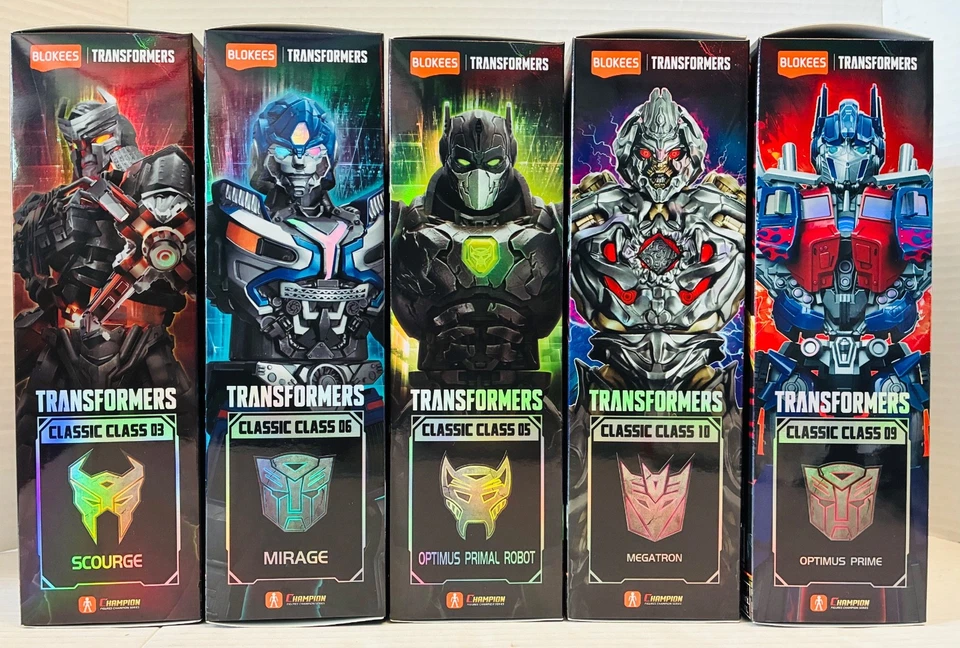 BLOKEES Transformers Classic Class Optimus Megatron Mirage Scourge Lot of 5 Kits - Image 4 of 4
