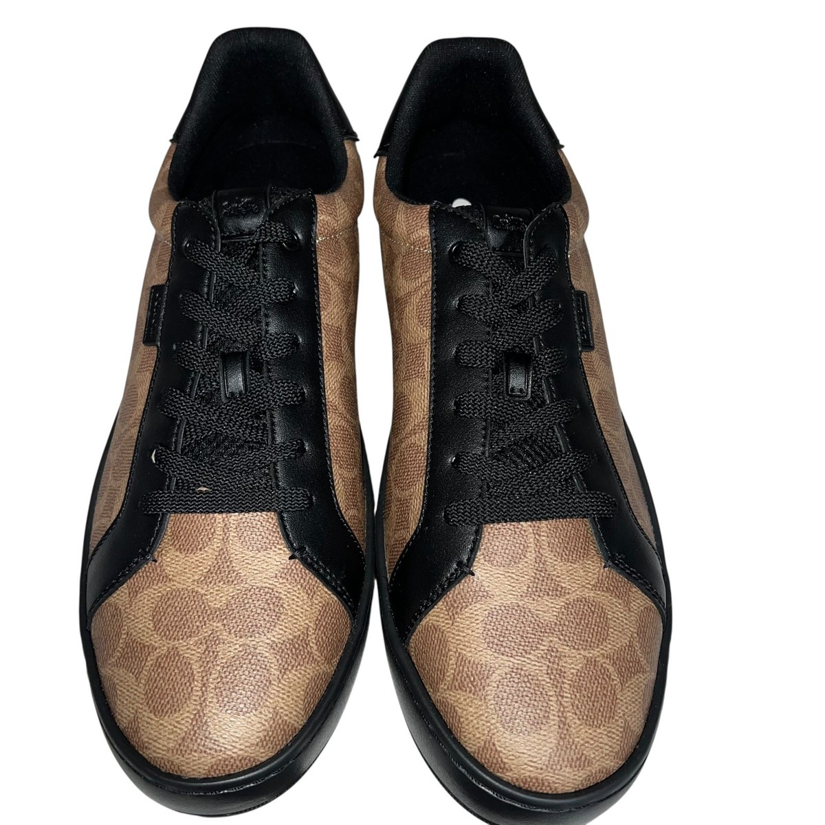 Coach Lowline Signature Canvas Sneaker Men's 13 Black/Brown CG999