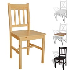 2/4/6er Esszimmerstühle Set Küchenstuhl Esszimmerstuhl Kiefer Holz Stuhl Stühle