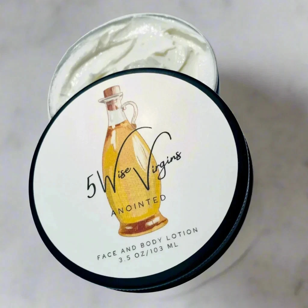 Natural face body lotion moisturizer Shea and Cocoa butter Jojoba Squalane oil