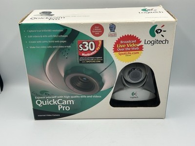 Logitech QuickCam Pro Camera Web Cam w/Labtec Headset 640x480 Open Box