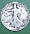 1917-S Reverse 50C Walking Liberty Silver Half Dollar