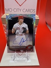 2025 Bowman Chrome Mega SAMMY STAFURA Mojo Refractor AUTO Reds Pirates BMA-SS