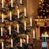 LED Lichterkette 15M 30Er Warmweiß Mit Timer FüR Weihnachtsbaum Stecker 30 StüCk