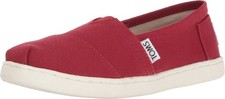 TOMS Alpargata 2.0 Little Kid/Big Kid 2 Big Kid Red Canvas
