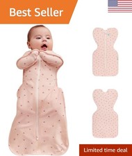 Swaddle Up Bamboo Sleep Sack - Luxurious 100 Viscose Arms Up Design for Babies