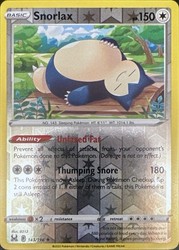 Snorlax 143/196 Reverse Holo Rare Lost Origin