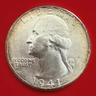 1941-D Washington Quarter * Gem BU++ (album toned) * 915