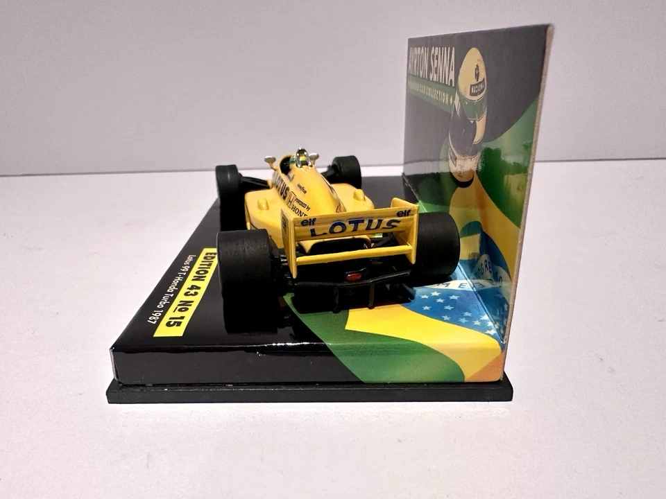Minichamps Ayrton Senna Lotus Honda 99T Camel Livery 1987 F1 Model Car 1/43 - Image 4 of 4