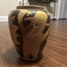 Washington Ledesma Hand-Painted Pottery Vase 1/25