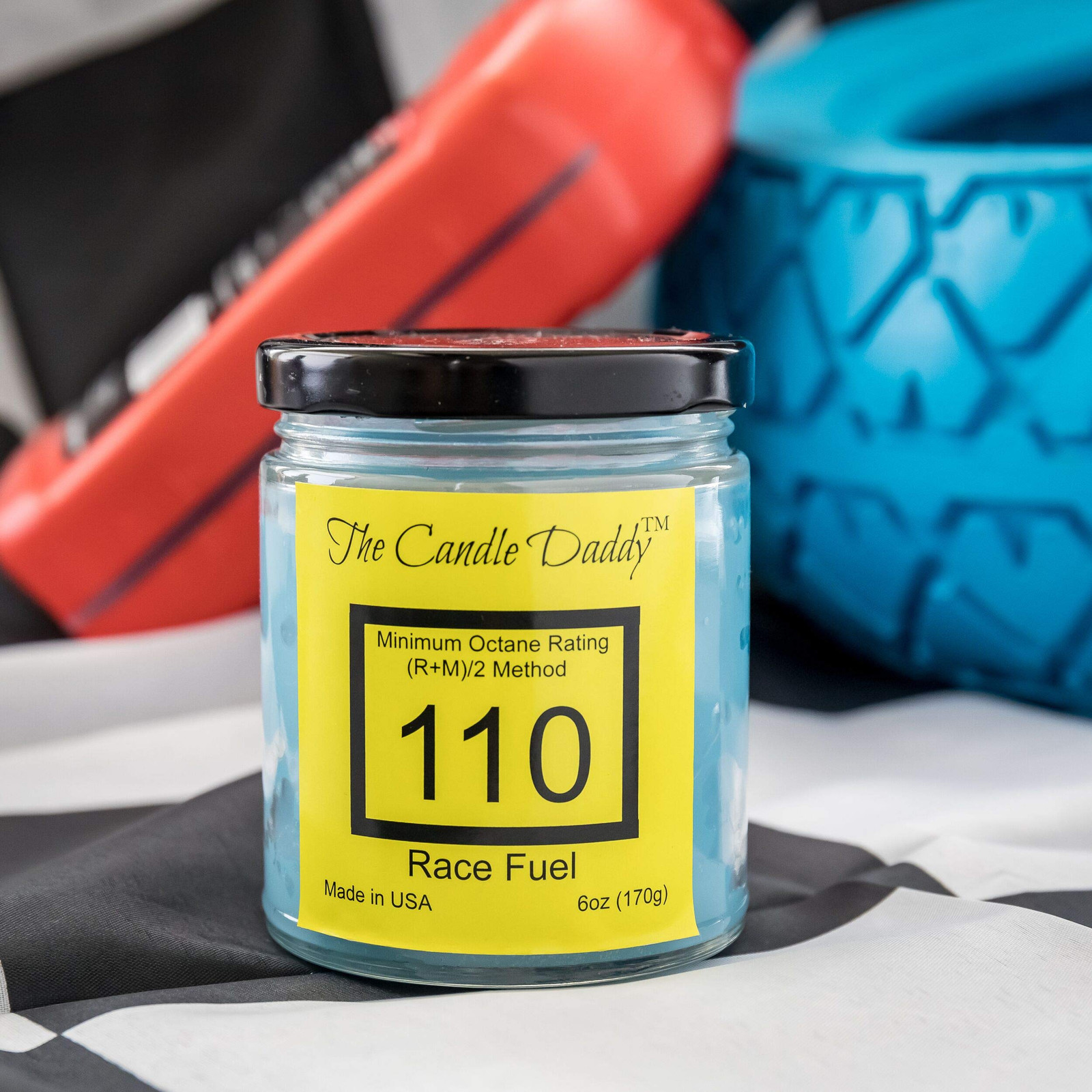 Race Fuel High Octane Gasoline Candle- 6 oz- up to 40 Hour Burn