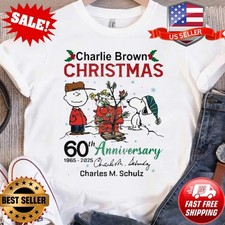 Charlie Brown Christmas 60th Anniversary 1965 2025 Graphic T-Shirt S-5XL