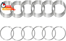 Metallic Loose Leaf Binder Rings, Nickel Plated, for Flash Cards Rings, Office B