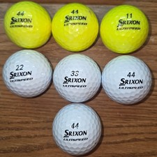 Srixon Q-Star ULTISPEED golf balls, White, Qty 7