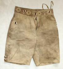 Lekra short women's leather pants size 36 leather pants Tyrolean with lining zipper