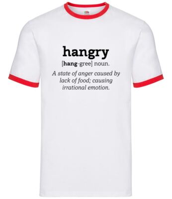 Hangry Definition - Männer Klingeln - Hungry Angry Wörterbuch Definieren Lustig