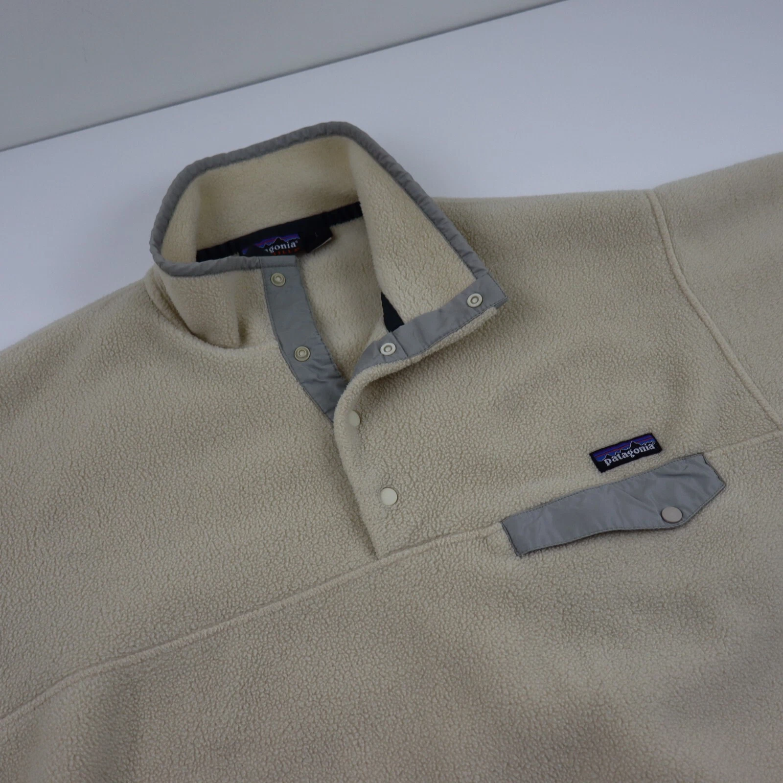 patagonia vtg 90s synchilla snap-t pullover fleece jacket