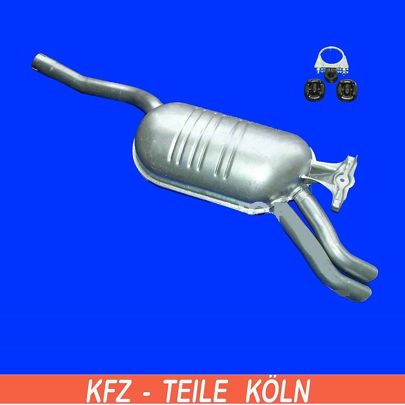 Mercedes W124 Auspuff FERROZ Auspuff-Endtopf Für Mercedes W124 C124 260 280 300 320 - 1984-1995 C124 Schalldämpfer