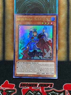 Yugioh Ancient Warriors - Virtuous Liu Xuan IGAS-EN011 Ultra Rare 1st Ed NM