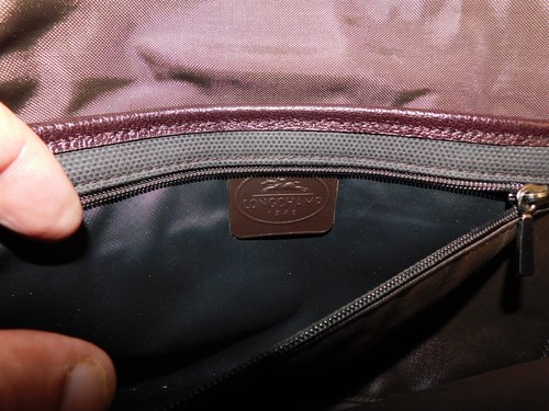 Longchamp France Brown Leather Medium Crossbody Bag - Picture 8 of 8