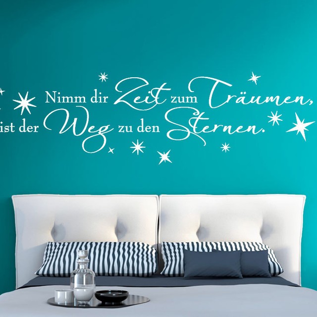 Wandtattoo Schlafzimmer Spruch ++Nimm dir Zeit zu träumen++Dekoration