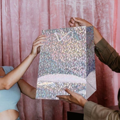 8 x Large Holographic Paper Gift Bag with Rope Handles Present Festive Gift Bag - Picture 20 of 22