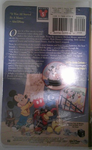 THE SPIRIT OF MICKEY VHS TAPE DISNEY His most Treasured Moments (NEW SEALED) - Picture 2 of 6