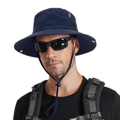 Sonnenmütze Herren Sommerhut UV Schutz Fischerhut Faltbar Sommer Boonie Hut 2025