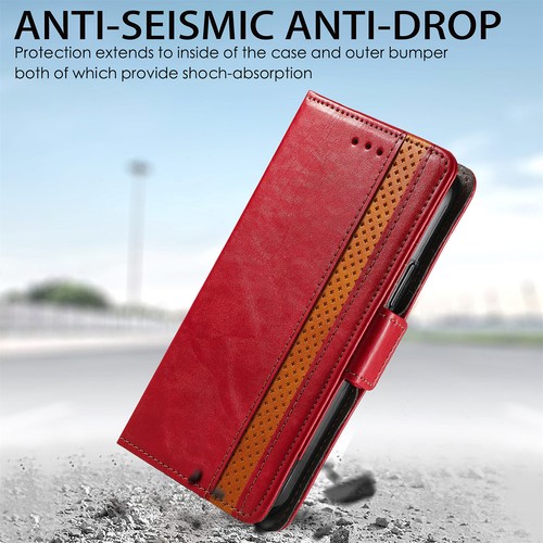 For Samsung Galaxy A06 A16 A26 A36 A56 Men's Vintage Leather Wallet Stand Case - Picture 82 of 85