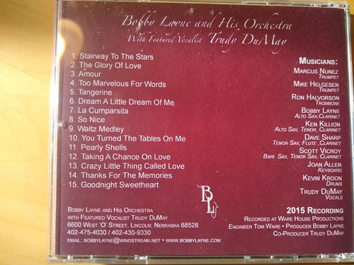 Treppe zu den Sternen mit Bobby Lane & seinem Orchester CD 2015 Lagerprodukt - Bild 2 von 2
