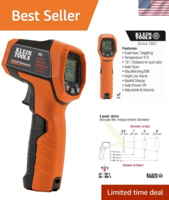 #ad Dual Laser 12:1 Infrared Thermometer Digital Thermometer Gun with Backlit Di... $187.43