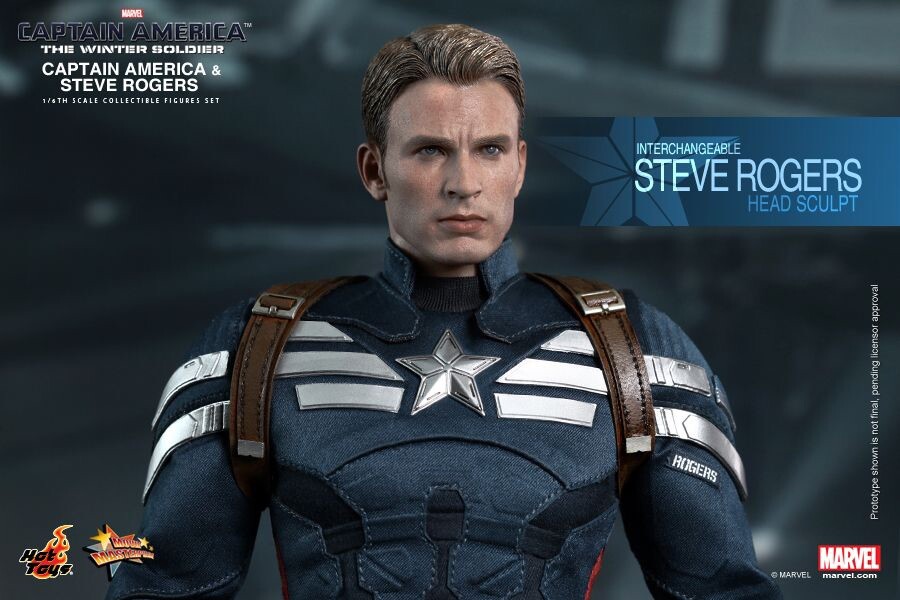Hot Toys MMS243 - Captain America & Steve Rogers - CA2 -1/6 2pack