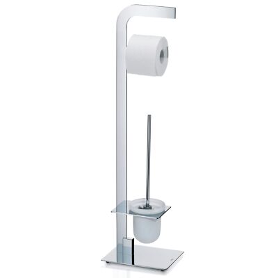 Kela Toilettengarnitur CANNA H81cm Halterung für Klobürste & Toilettenrolle Bad