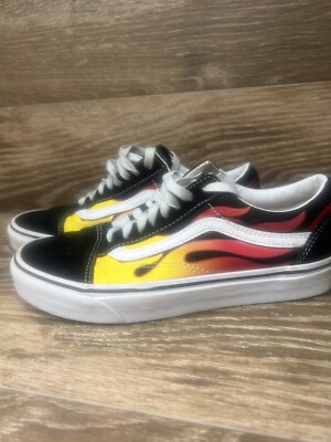 Vans Flame Old Skool skate sneakers size men's wmns classic