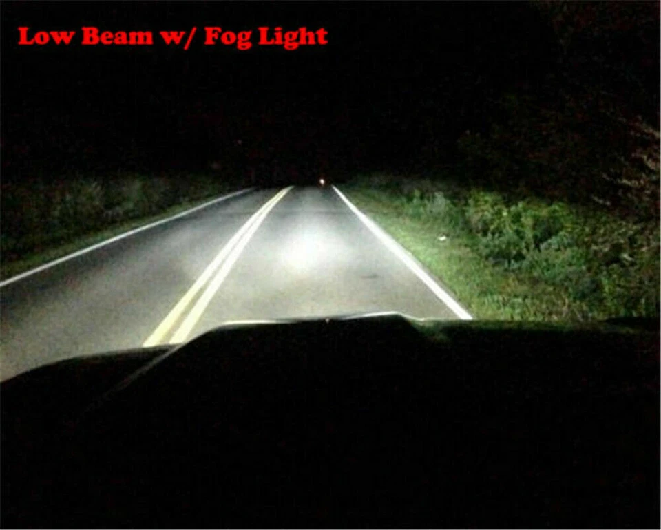 Para Chevy Trailblazer 2002-09 8000K Combo 9005 9006 880 LED Faros Antiniebla Foto 4 de 4